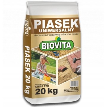 BIOVITA PIASEK DO PIASKOWNICY DLA DZIECI 20kg Z ATESTEM