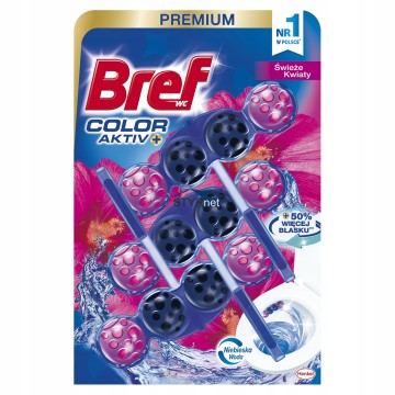 Bref Color Activ+ Świeże Kwiaty Zawieszka Wc 3x50g