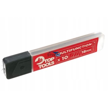 TOP TOOLS OSTRZE OSTRZA WYMIENNE ŁAMANE 18 mm NOŻYK 10 SZTUK