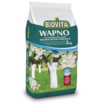 BIOVITA WAPNO OGRODOWE DO BIELENIA DRZEW, KRZEWÓW i ODKWASZANIA 2KG