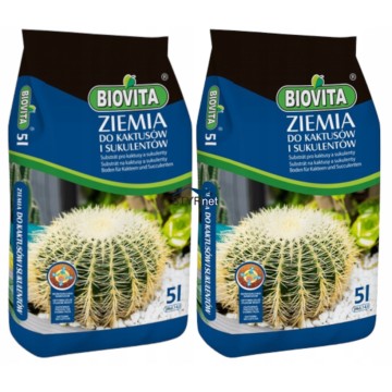 BIOVITA PODŁOŻE ZIEMIA DO KAKTUSÓW SUKULENTÓW 2x5L