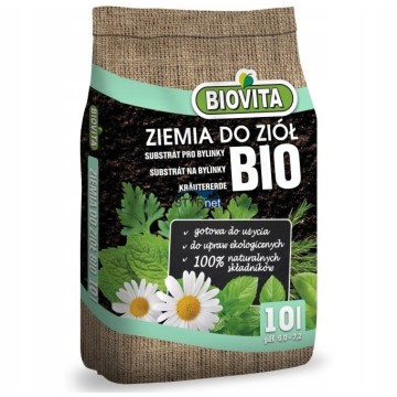 BIOVITA ZIEMIA GOTOWE PODŁOŻE DO WYSIEWU UPRAWY ZIÓŁ 10L