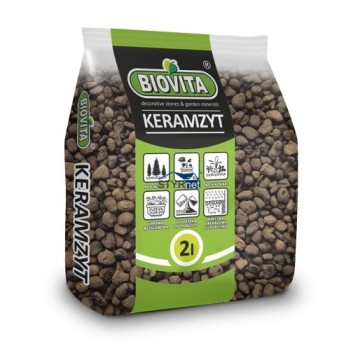 BIOVITA KERAMZYT OGRODNICZY ŚREDNI 8-16mm DRENAŻ DONICY 2L