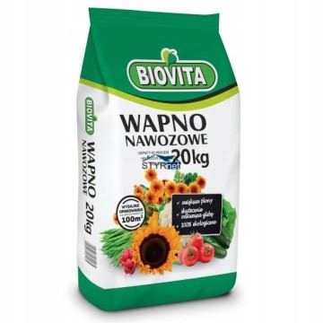 BIOVITA WAPNO NAWOZOWE Z MAGNEZEM WAPNIEM ODKWASZA 20kg