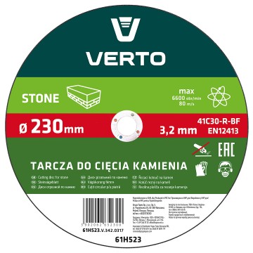 Tarcza tnąca do kamienia 230 x 3.2 x 22.2 mm