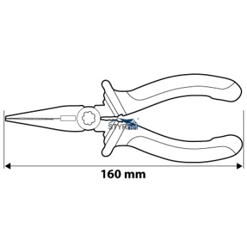 Szczypce wydłużone proste 160 mm