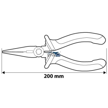 Szczypce wydłużone proste 200 mm