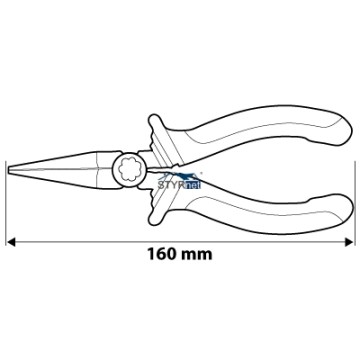 Szczypce okrągłe 160 mm