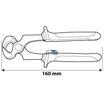 Szczypce czołowe 160 mm