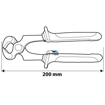 Szczypce czołowe 200 mm