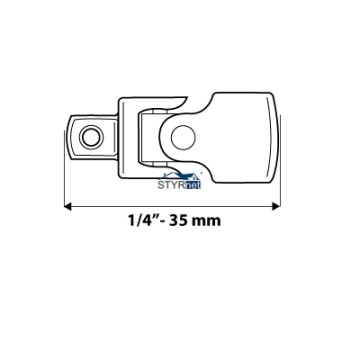 Przegub uniwersalny 1/4"