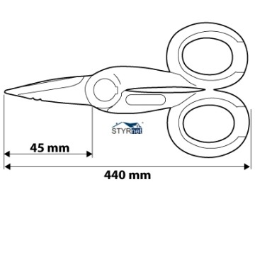 Nożyce do kabli i izolacji 140 mm