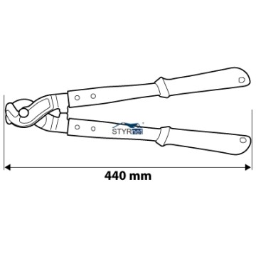 Obcinak do kabli miedzianych i aluminiowych 440 mm