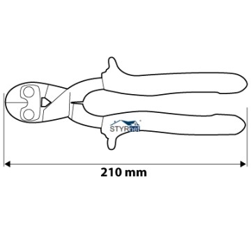 Obcinak do drutów 210 mm