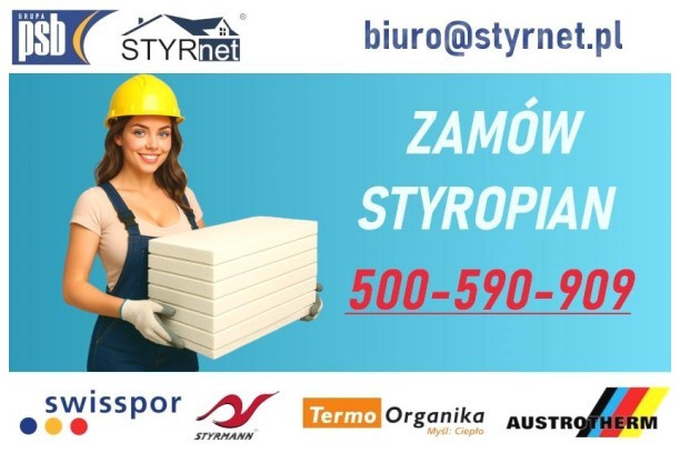 Styrnet.pl – Hurtownia styropianu z dostawą na terenie całej Polski. Styropian Warszawa, Kraków, Wrocław i inne miasta.