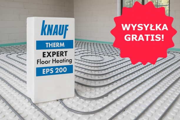 Knauf Therm Expert Floor Heating EPS 200 λ 33 – idealny styropian pod ogrzewanie podłogowe