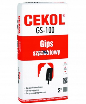 Gips szpachlowy GS-100 2 kg CEKOL DO WYRÓWNYWANIA