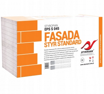 STYROPIAN STYRMANN FASADA STYR STANDARD EPS S 045 grub. 6cm 0,3m3 PACZKA