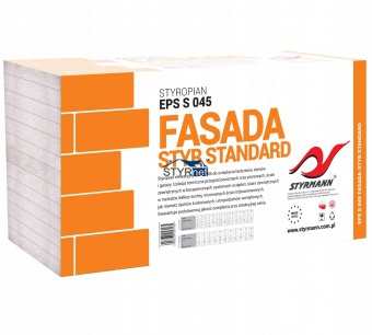 STYROPIAN STYRMANN FASADA STYR STANDARD EPS S 045 grub. 12cm 0,3m3 PACZKA 