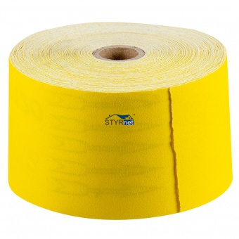 Papier ścierny żółty 115 mm, K120, rolka 50 m