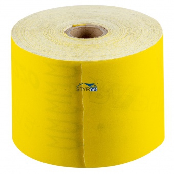 Papier ścierny żółty 115 mm, K180, rolka 50 m