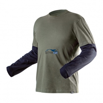 Koszulka z długim rękawem CAMO olive, rozmiar XL