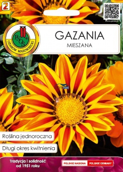 GAZANIA MIESZANA POMARAŃCZOWA NASIONA 0,5g PNOS